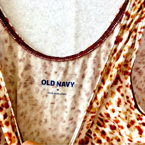 Old Navy Leopard Print Woman's One-Piece bodysuit Y2K doll core size M - Picture 3 of 7